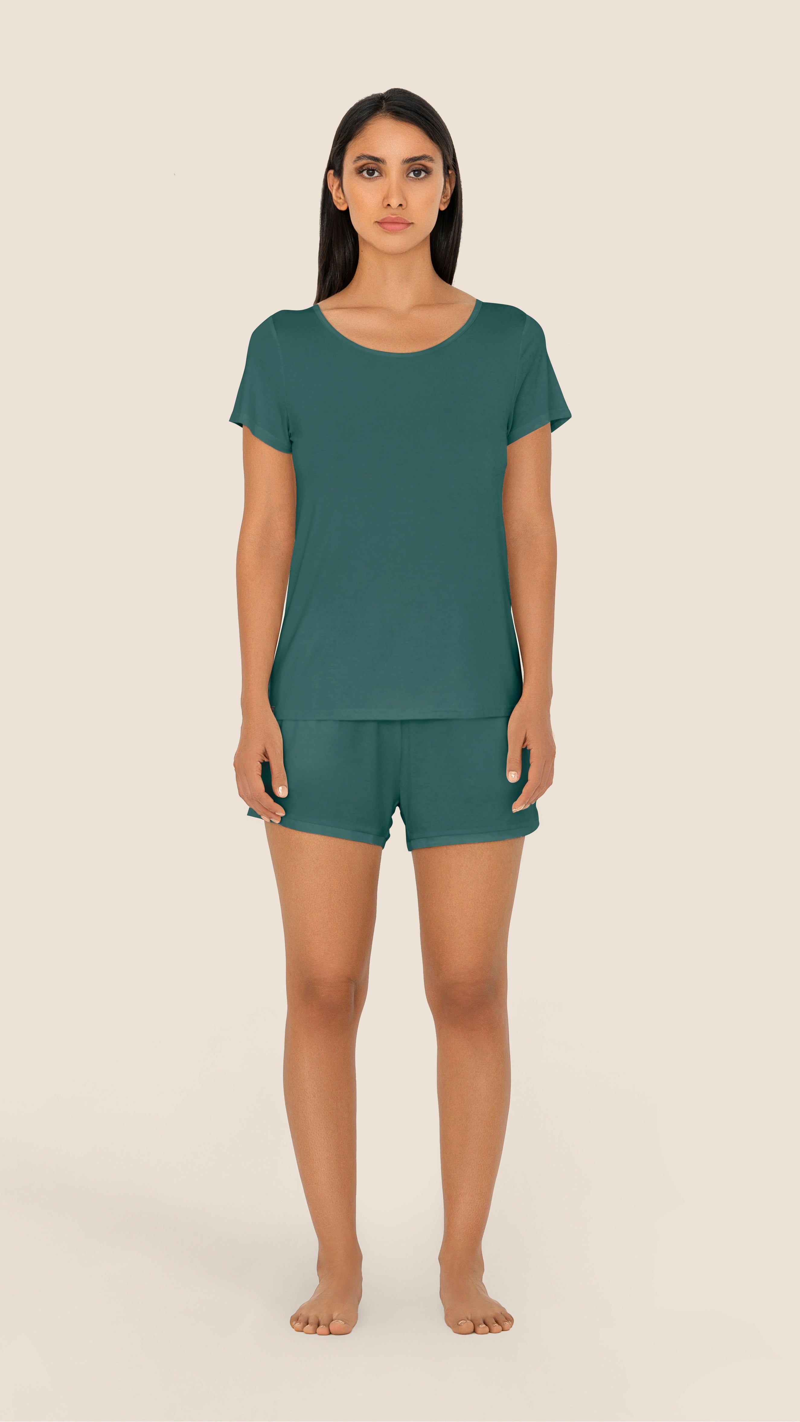 Unwind Shorts  - Evergreen